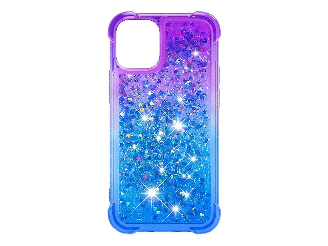 Capa De Tpu Com Glitter Em Pó Gradiente E Areia Movediça À Prova De Choque Para Iphone 12 Mini