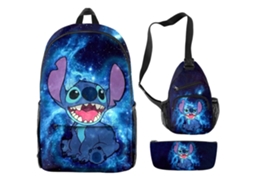 Stitch Mochila  De Três Peças Do Al*