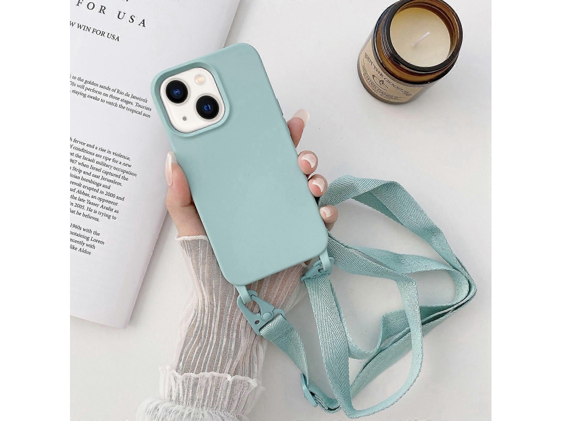 Capa Elástica Com Cordão Para Iphone 14 Plus