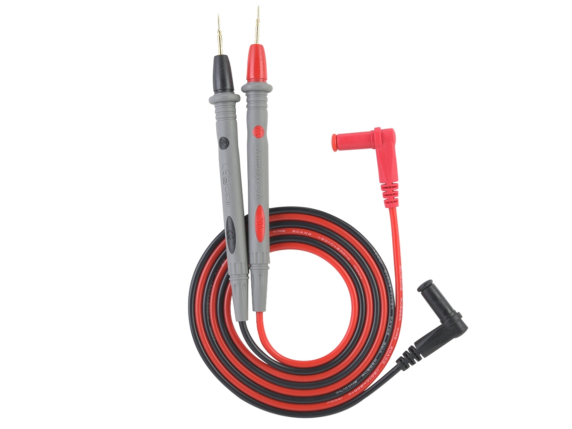 Sonda Aguja Para Multímetro Digital Pt1006 Cable 20a 109cm 2 Piezas