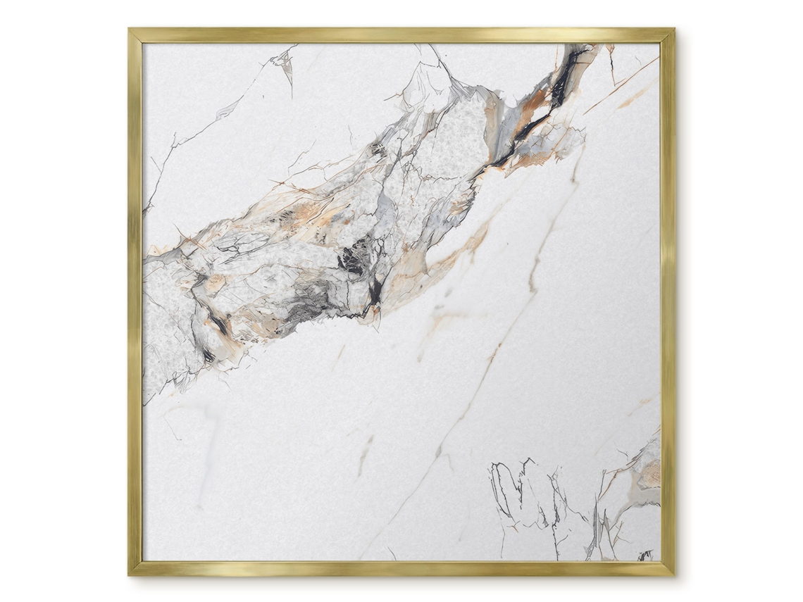 Quadro de parede magnético cinza Elegance para escritório Espelharte (50x50 cm)
