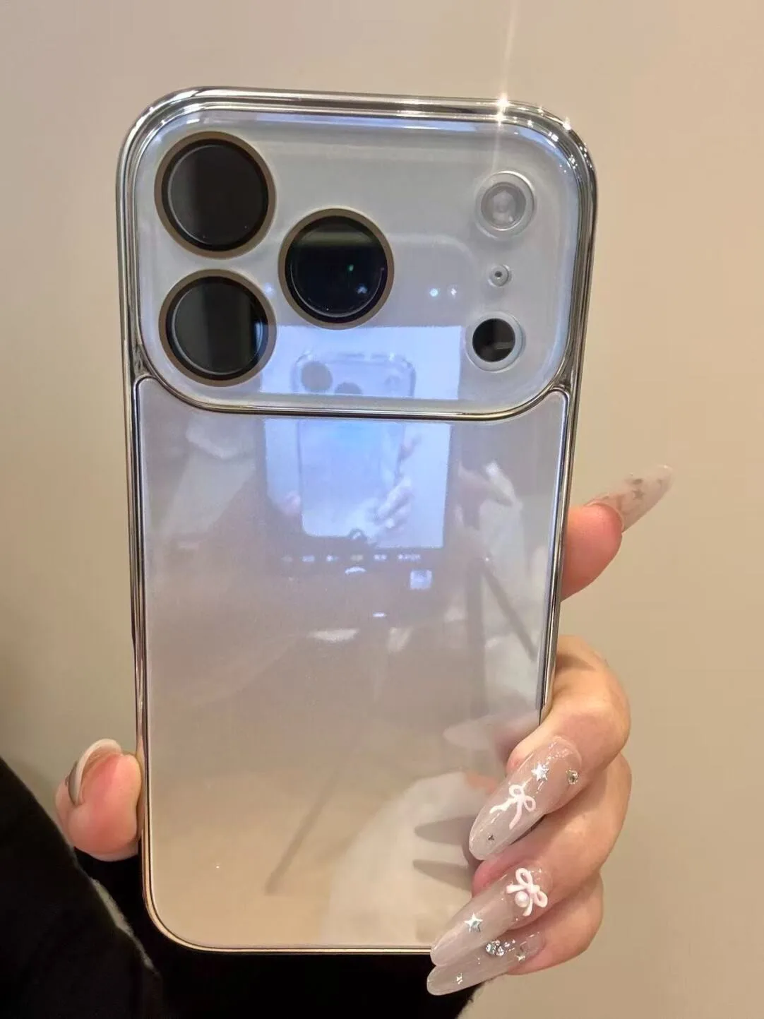 Capa Protetora De Câmera Em Vidro Temperado (prateada) Para Iphone 12 Pro Max, Capa Traseira Rígida À Prova De Choque.
