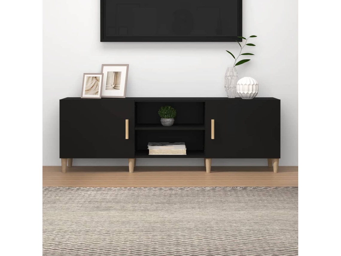 Vidaxl Móvel Para Tv 150x30x50 Cm Madeira Processada Preto