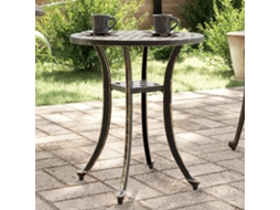 Vidaxl Mesa De Jardim Ø48x53 Cm Alumínio Fundido Bronze