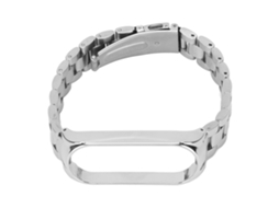Pulsera de acero inoxidable para Mi Band 6/5 com fecho desplegable, antipérdida. | S/MARCA