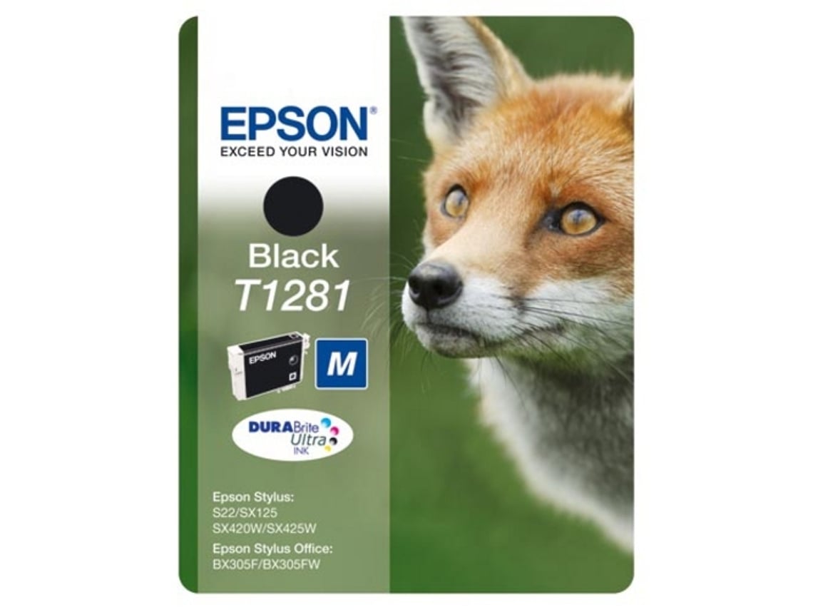 Tinteiro EPSON T1281 Preto (C13T12814022)
