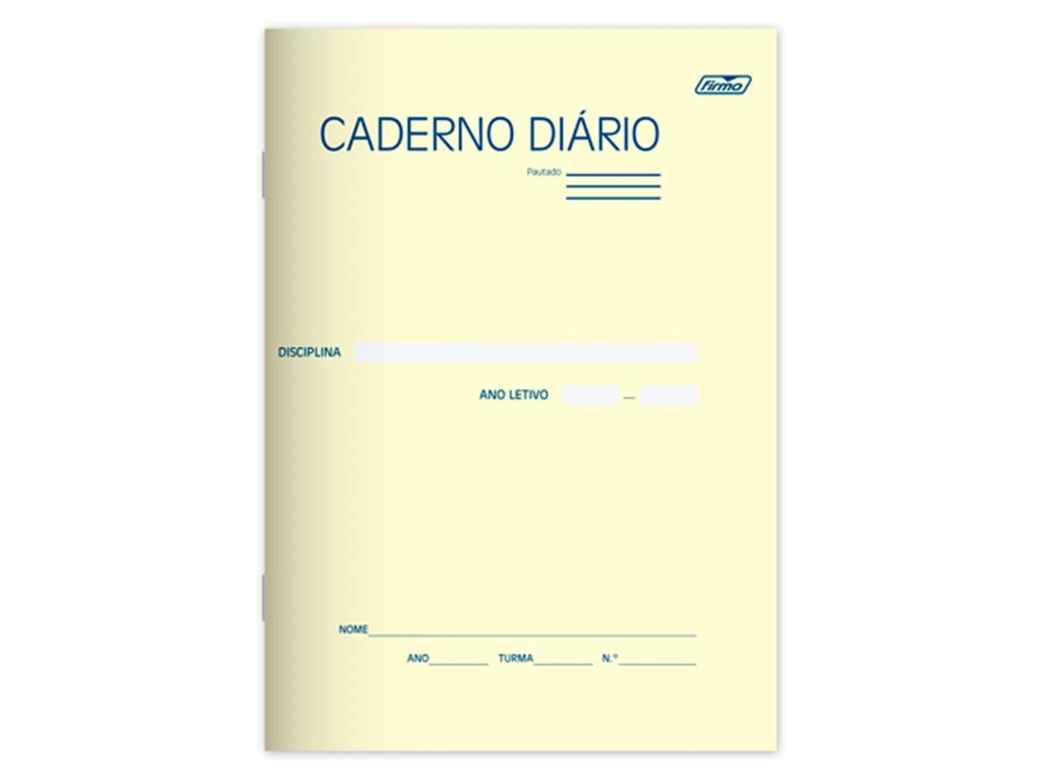 Caderno Diario Liceal 40 Folhas Liso