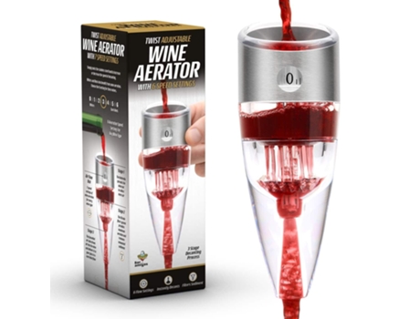Aerador Twist Aerador De Vinho Tinto Ou Branco, Oxigenador, Intensificador De Sabor Bar Amigos