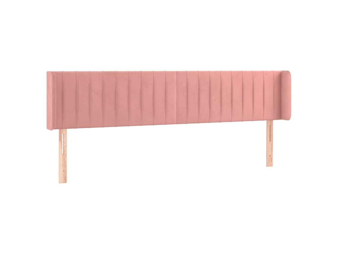 Headboard, Headboards Vidaxl Cor-de-rosa Veludo (203 X 16 X 78/88 Cm)