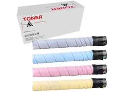 Pack 4 Toners Compatíveis TN216/TN319 Bizhub C220 C280 C360 Konica Minolta Bizhub A11G151 A11G451 A11G351 A11G251