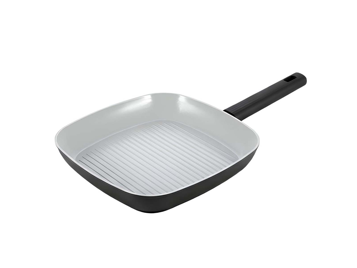 Frigideira Quadrada Para Grelhar, 24 Cm, Com Revestimento Interior Cerâmico Antiaderente