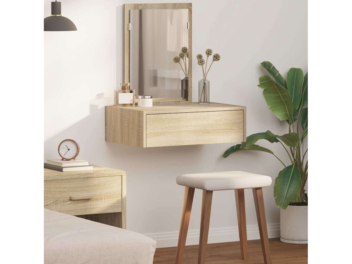 Vidaxl Mesa De Vestir Castanho 60 X 40 X 70 Cm Derivados De Madeira