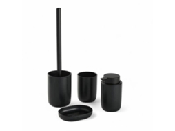 Conjunto de banheiro Today (plástico preto moderno)