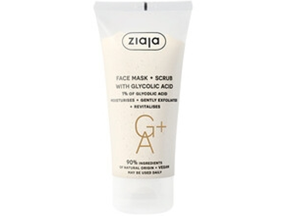 ZIAJA Face Mask + Scrub Glycolic Acid Peelingová Maska S Kyselinou Glykolovou 55Ml