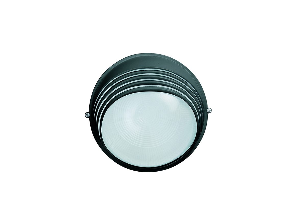 Aplique Exterior Redondo Negro LUXFORM