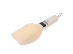 Colher Medidora Eletrônica Ajustável Healeved Com Balança Digital Precisa, Abs Branco, Ração De Animais Estimação