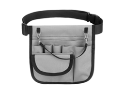 Bolsa de cintura portátil grande em Oxford cinza para enfermeiras, organizador para hospitais.