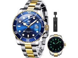 Lurelia Relógio Masculino, Movimento De Quartzo, Analógico, Data/calendário, Luminoso, Duplo Fuso/mostrador, 1,61 Polegadas, 41 Mm, 0,43 Polegadas