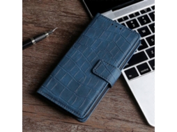 Capa De Celular De Couro Pu Com Textura De Crocodilo E Fecho Magnético Para Honor 9a