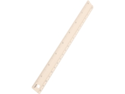 Régua Liga de Alumínio Bege 20cm Com Design Moderno E Escala Transparente, Fácil de Transportar Para Desenho E Medição