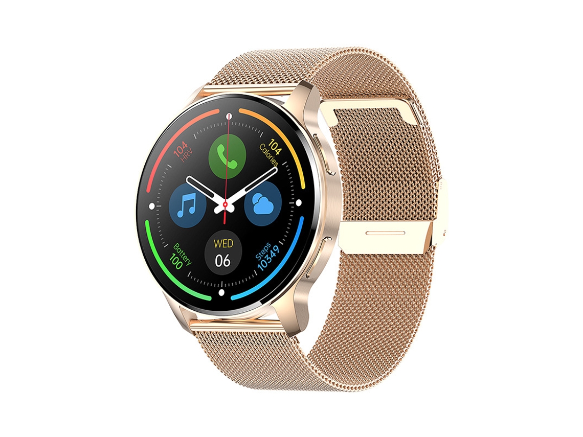 SHAH ARPAN Smart Watch I50 Bluetooth Call Smart Watch Asistente de Voz Acero Dorado