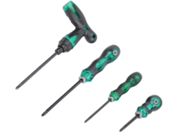 Conjunto De 4 Chaves De Fenda Retráteis Com Catraca Plana, Multifuncionais Para Manutenção.