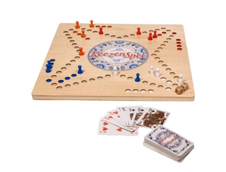 Clown Games Wooden Keezen Jogo de Tabuleiro de Corrida Adultos & Crianças