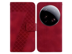 Capa De Couro Com Relevo Em Sete Formatos Para Xiaomi 15 Ultra