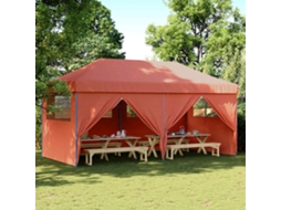 Vidaxl Tenda P/ Festas Pop-up Dobrável 4 Paredes Laterais Terracotta