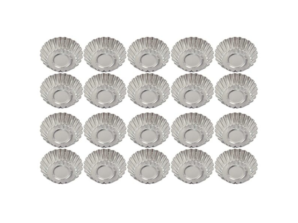 Formas De Alumínio Para Muffins E Cupcakes, Utensílios Confeitaria, Forma Gelatina Quente, Assadeiras, 20 Unidades