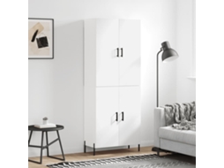 Vidaxl Armário Alto 69,5x34x180 Cm Derivados De Madeira Branco