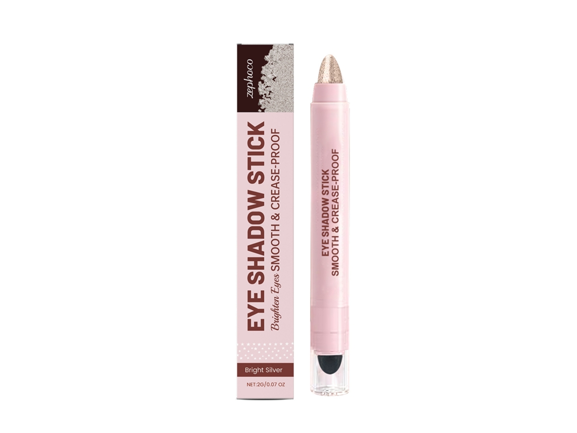 Stick De Sombra Olhos Cremosa Prata Brilhante