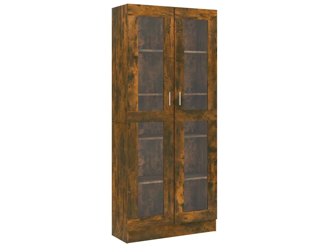 Vitrine Cabinet, Vitrine Cabinets Vidaxl Marrom Madeira Processada (n/a)