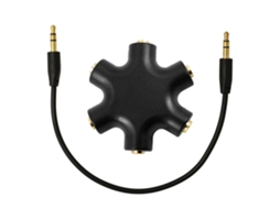 Adaptador Zruxe Para Auscultadores Splitter 5x Jack 3,5mm Ficha Para 1x Jack 3,5mm (compativel Com Padforce)