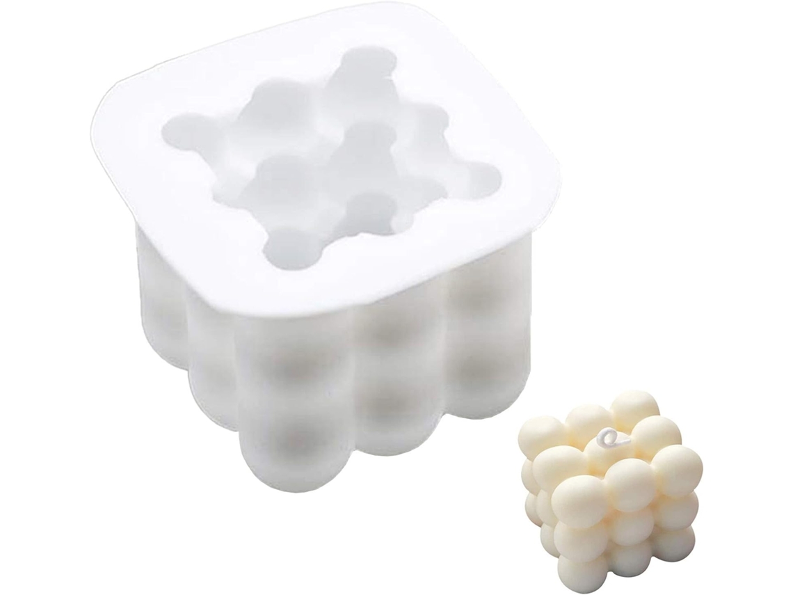 Molde De Vela De Silicone Exclusivo, Silicone Premium Profissional Para Designs De Cubo Mágico Distintos, Construção Flexível, Design Antiaderente, Am