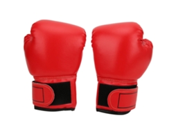 Rebe-guantes De Boxeo De Cuero Pu Respirável Para Crianças Sanda Sparring Guantes De Saco Treinamento Equipamento Vermelho