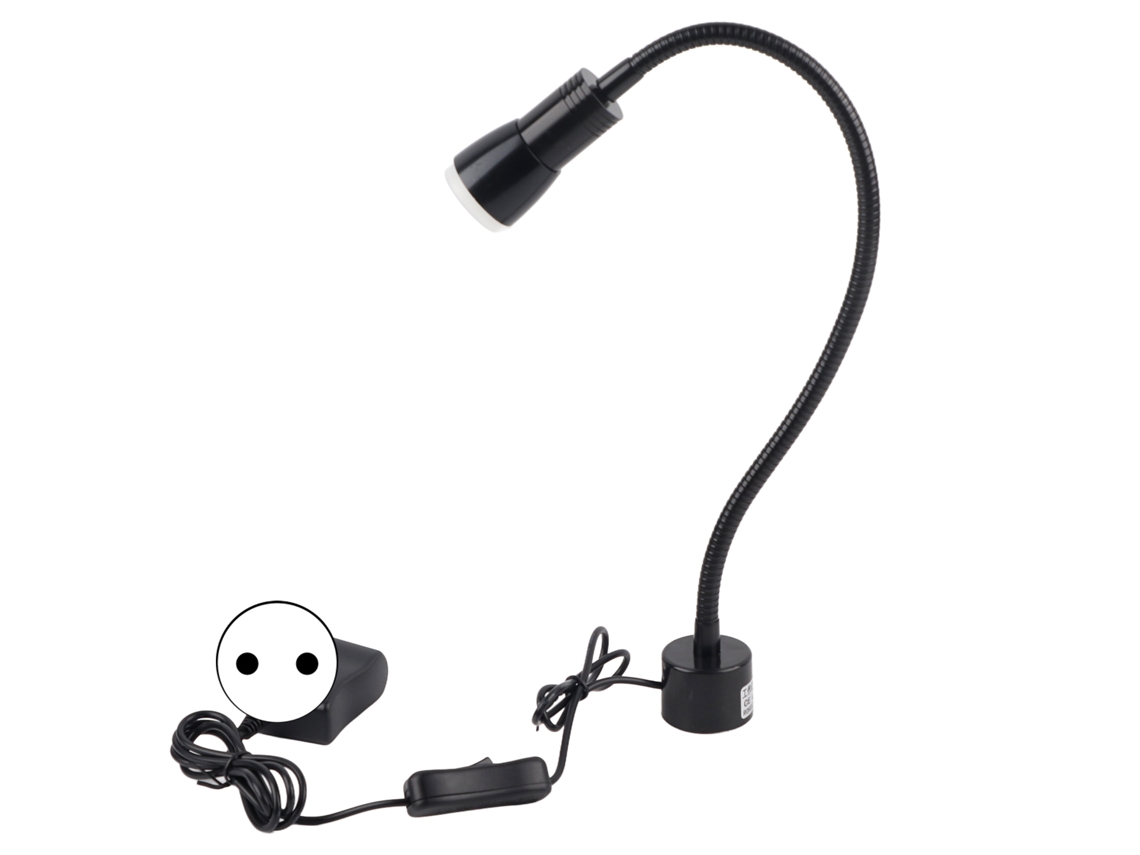 Lâmpada de Trabalho Led 5w com Base Magnética e Mangueira Flexível para Máquina de Costura 110 220v