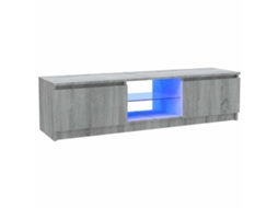 Tv Cabinet, Tv Cabinets Vidaxl Cinzeto Madeira Processada (120 X 30 X 36 Cm)