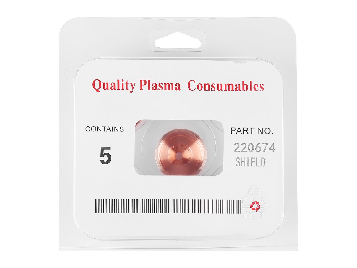 Tampa de Escudo de Plasma para Consumíveis da Tocha de Corte Max45 220674 5pcs com S/MARCA