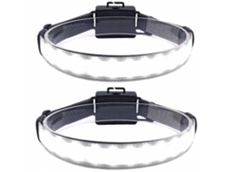 Combo De Lanterna De Farol Led, Farol Led De Feixe Amplo Alimentado Por Bateria Aaa Iluminação De 220 ° Lâmpada De Cabeça Leve À Prova D'águ