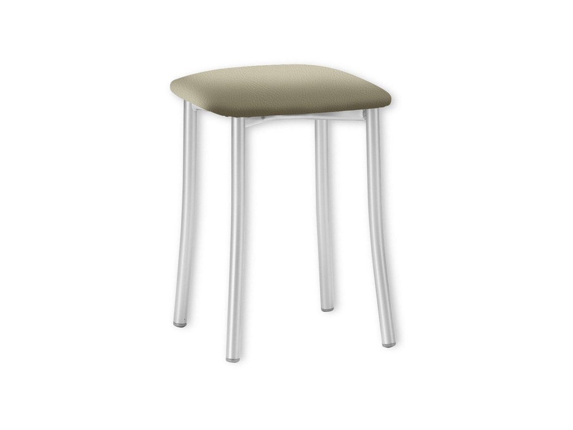 Banqueta de Cozinha Copa 33x47x33cm Vison Prateado FANMUEBLES