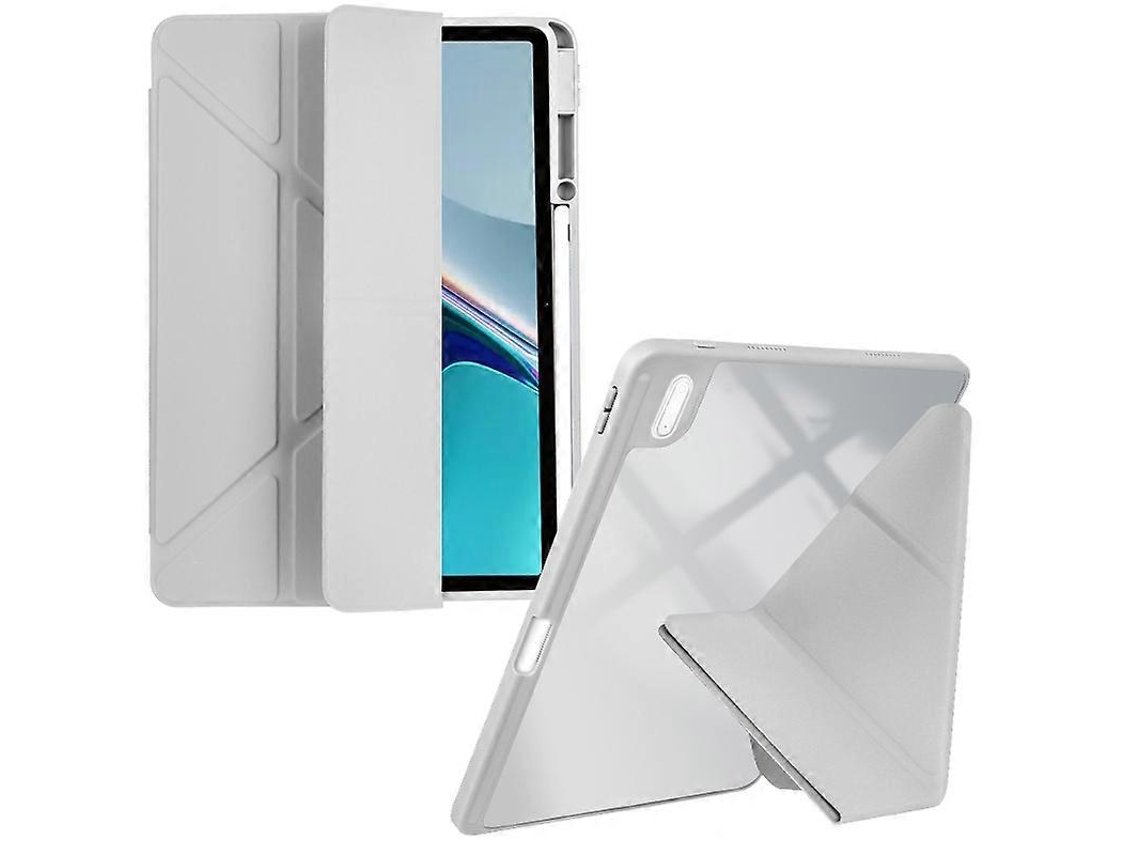 Capa para tablet de couro sintético transparente e acrílico Webake
