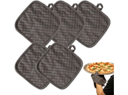 Luvas Térmicas, Kit de 5 Peças com Pegadores de Panela e Luvas de Fornos Ao Calor para Cozinhar, Assar, Lavar Louça, CHABERLU