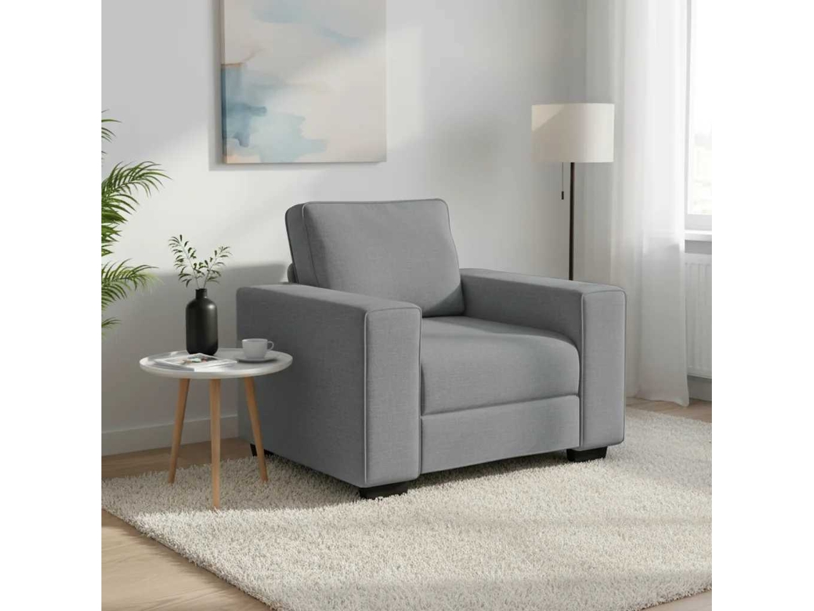 Vidaxl Poltrona Tecido 100x77x82 Cm Cinzento-claro