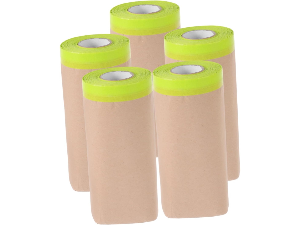 5 Folhas De Papel Adesivo Semitransparente Para Mascaramento De Pintura.