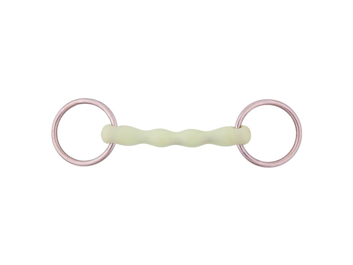 Bridões de Articulação Dupla Reta Brigadeiro Apple Mouth 20 Mm Prateado 11.5 Cmbr
