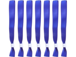 Pulseiras De Tecido Para Eventos, 20 Unidades, Poliéster, Azul