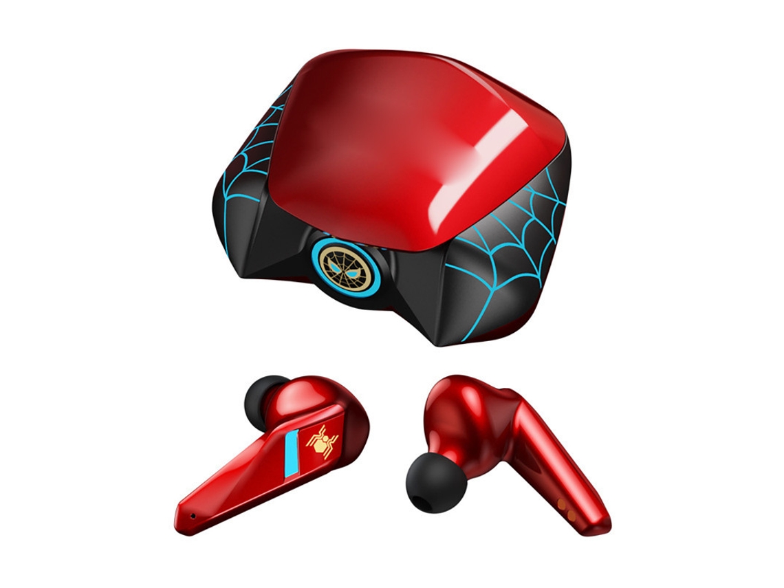 Fones De Ouvido Sem Fio Bluetooth, Cancelamento De Ruído Inteligente, Bateria Com Duração De 16 Horas, Vermelho