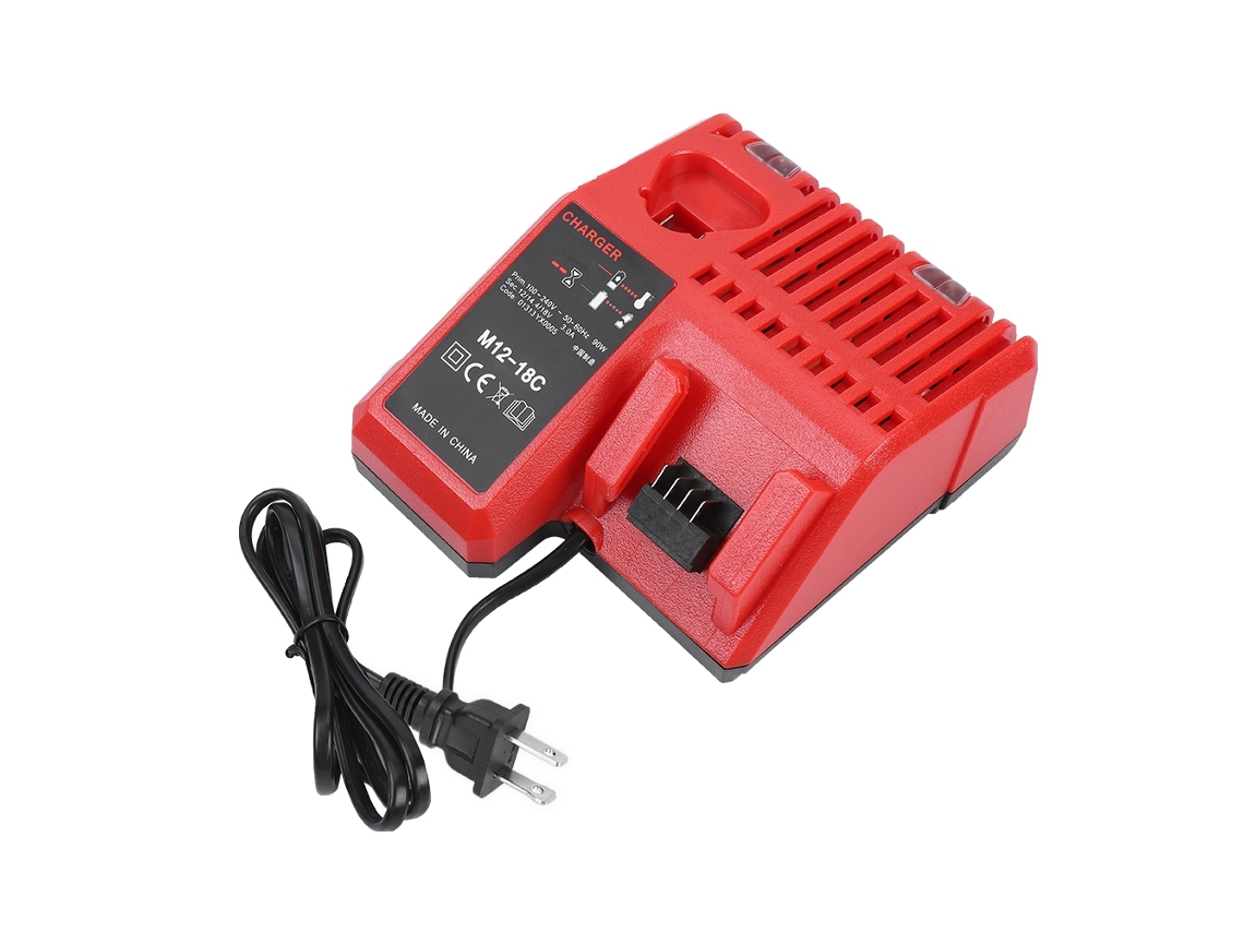 Carregador de Bateria de Lítio 12v 18v para Milwaukee M12 M18