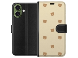 Capa Carteira Para Apple Iphone 17 Com Estampa De Urso